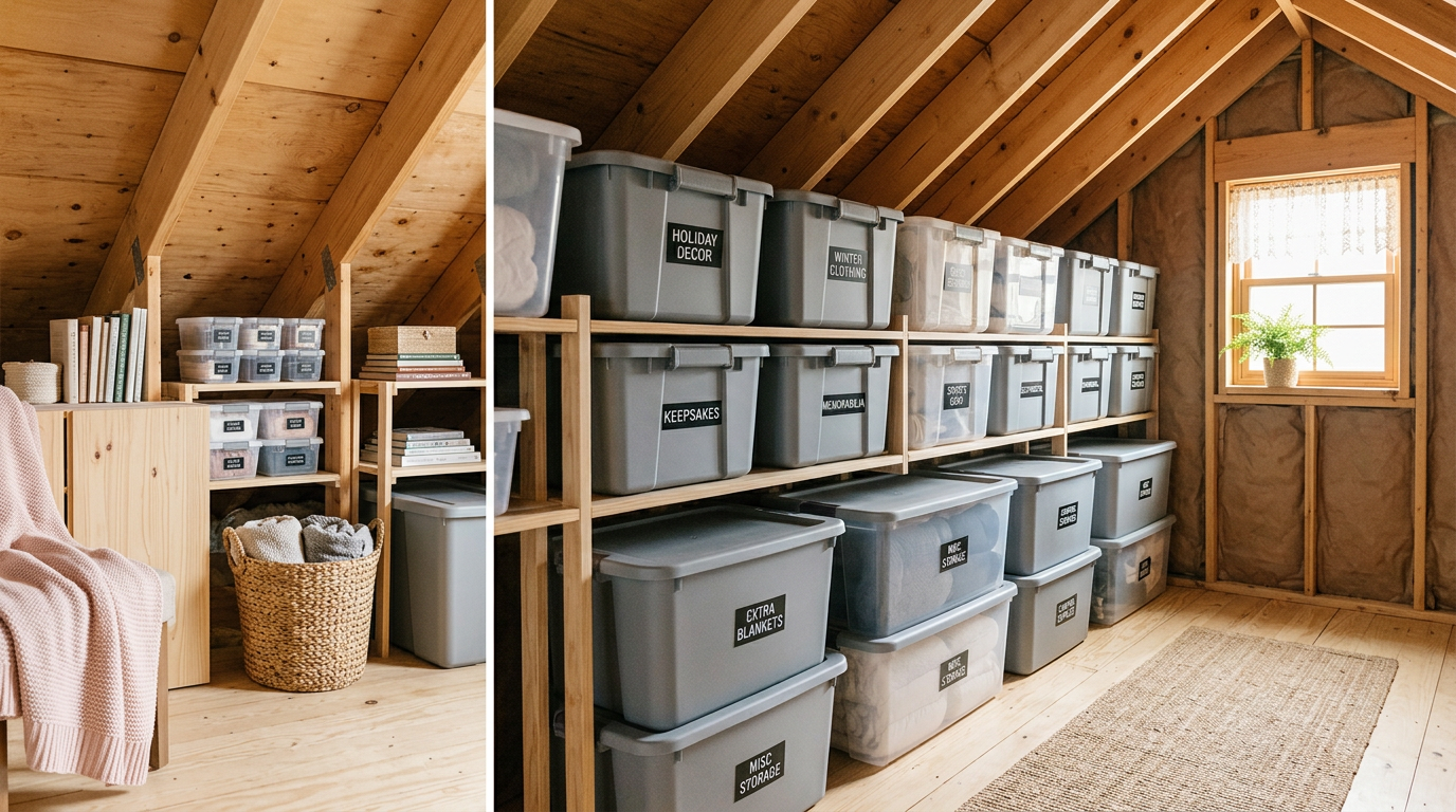 Best Storage Bins for Attic: Organize Your Seasonal Space