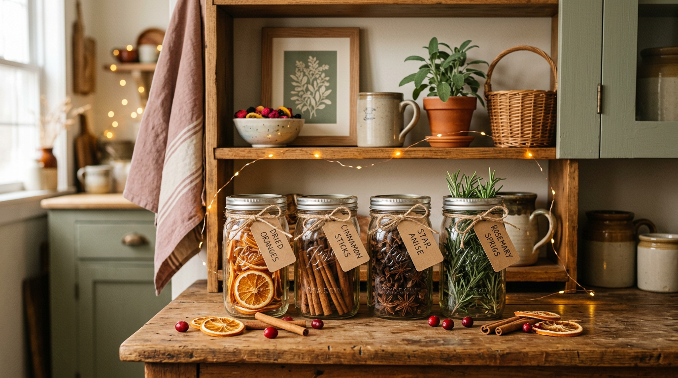DIY Holiday Simmer Pot Gift Jars: Cheap & Beautiful Gifts